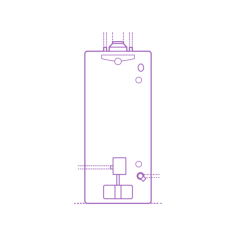 Fixtures Hot Water Heater Rheem Performance High Demand Gas Water Heater 75 Gallon Line Art Illustration Svg, Free Vectors File